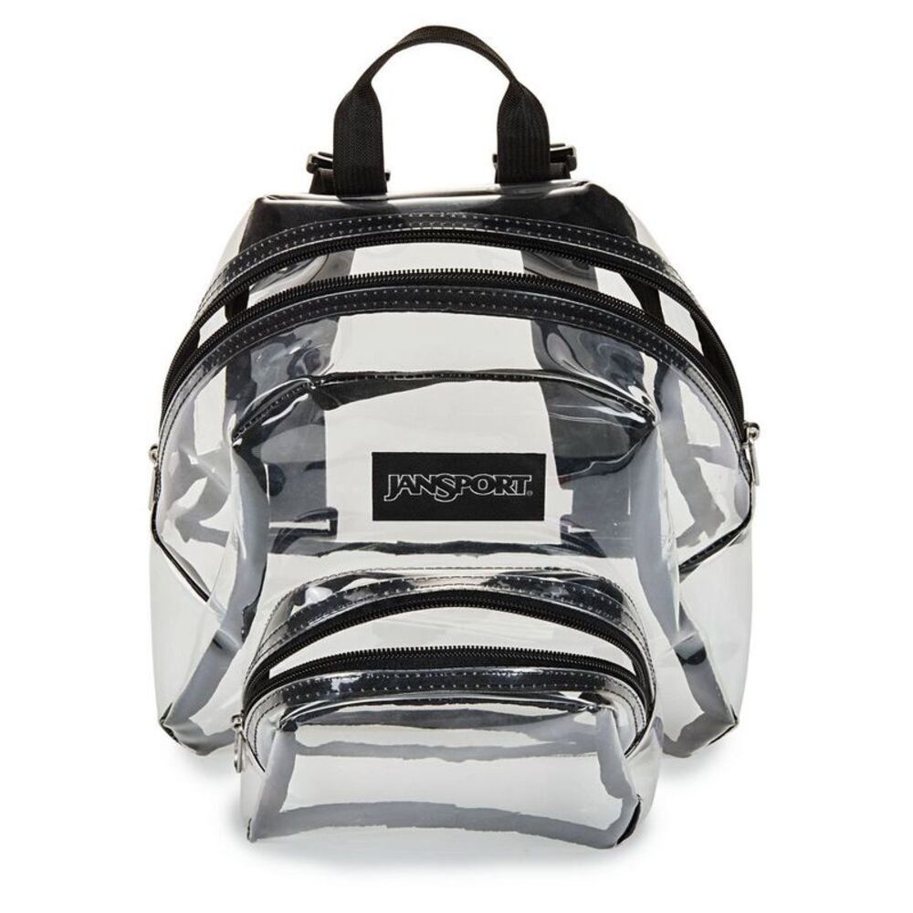 Open Box - JanSport -  Clear Mini Shoulder Bag - Black Black - Picture 4 of 4